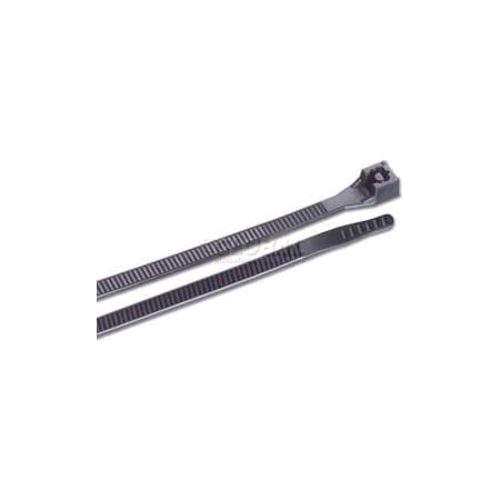 Gardner Bender Cable Tie, 11 in L, 3 in Max Bundle Dia., Black, Nylon 6/6, 75 lb Strength 46-310UVBM
